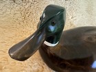 C  Hargraves Hand Carved Mallard Duck Signed W card Clyde Hargraves Pontiac Mi 