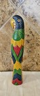 Vintage Hand Carved And Painted Wood Parrot Figure 11 5 h