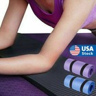 15mm Yoga Mat Non-slip Pad Sport Home Workout Pilates Gym Exercise Fitness Short