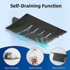 1pc Aluminum Alloy Wall Mounted Soap Holder Drain Soap Dish Bathroom Accessories