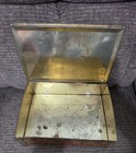 Vintage Canco Metal Tin Floral Candy Box Container Storage With Lid 11 X 8x4