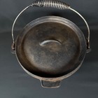 Vintage Cast Iron Dutch Oven With Lid - 9  X 6  Camping Cookware