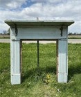Antique Fireplace Mantel Surround  49x49 5  Architectural Salvage Rustic  A106