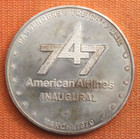 Vintage American Airlines 747 Sterling Silver Inaugural Flight Commemorative