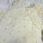 Vintage Beatrix Potter Peter Rabbit   Friends Yellow Quilt Set Made In Usa
