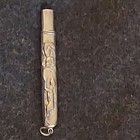 Chatelaine Sterling Silver Needle Case 11 2g W Rabbit   Toby  Embossed