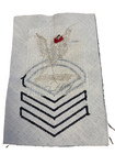 Aviation Chief Metalsmith Wwii Usn Navy Working Gray Uniform In Silver Bullion