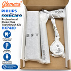 Oem Philips Sonicare Hx743d Professional Clean Plus Black Toothbrush Kit New