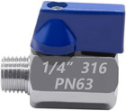 Beduan 1 4  Mini Ball Valve  316 Stainless Steel Female X Male Npt Thread Shut-o