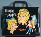 1962 Tammy   Pepper Vinyl Lunch Box Ideal Toy Corp Doll Barbie-like Aladdin Ind 