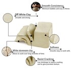 Mid High Fire White Stoneware Clay For Pottery Cone 6-10 Wheel Throwing 10 Lbs
