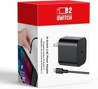 For Nintendo Switch 2 Ac Power Supply Adapter Home Wall Travel Charger Cable 4a