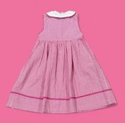 Vintage Good Lad Pink Gingham Ladybug Appliqu   Dress