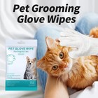 Pet Cleaning Glove Bathing Wipes For Dogs And Cats Deodorizing No-rinse Grooming