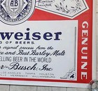 Vintage Budweiser Poster   Largest Selling Beer In The World   36  X 48 