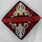 Vtg Silver Plated Victorian Silverware Caddy Fleur-de-lis Set Of 2 Nib Italy