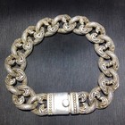 Vintage Indian Navajo Indigenous Handmade Antique Collection Silver Bracelet 901