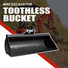 Huayee Hye01-2   32  Toothless Bucket For 1-1 8 Ton Mini Excavators