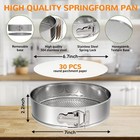 7 Inch 304 Stainless Steel Springform Pan With Removable Bottom  Nonstick Round
