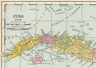 1905 Antique Map Of Cuba Vintage Rand Mcnally Cuba Atlas Map Wall Decor 1595