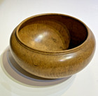 Signed Lanny Lyell Maple Burl Wooden Bowl