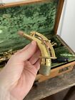 Vintage 1950   s Buescher Elkhart Model 20a Alto Saxophone With Original Case   