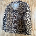 Moschino Cheap And Chic Vintage 90s y2k Leopard Print Crop Blazer Jacket Us 10