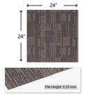 Carpet Floor Tiles 24    X 24    Commercial Carpet Squares 18 Pcs Peel And Stick    