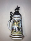 Antique German Lidded Beer Stein-1899  Royal Bavarian Heavy Cavalry Regiment