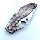 Spyderco Stainless Uptern C261p W fan Pattern -  Lockback Knife - 2 82  Blade