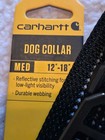 New Carhartt Black Collar  reflective Stitching Neck Size 12    - 18    Medium