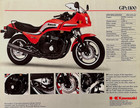 1984 Kawasaki Gpz1100 6-page Brochure-literature Zx1100-a2