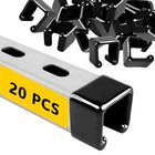    Unistrut End Caps  Flexible Pvc Strut Channel Cover Caps For 20 Pack Black