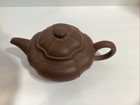 Yixing Zisha Purple Clay Chinese Teapot Signed  With Great Tea Patina             