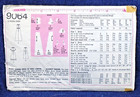 Vintage 70s Simplicity Pattern 9064 Designer Fashion Sleeveless Dress Gown 32 5 
