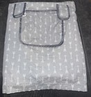 2 In 1 Icopuca Baby Shopping Cart Buggy  High Chair Cover  Gray  Arrows