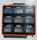 Discount Heavy Duty Storage Organizer Portable Tool Box Case New -black   Orange