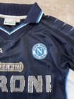 Vintage 99 00 Diadora Napoli Peroni Football Jersey Made In Italy Away Third Kit