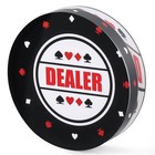 Professional Acrylic Poker Dealer Button - Casino-grade Accessory For Home Games