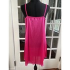 Vintage Y2k Tracy Hot Pink Satin Lace Trim Slip Dress Chemise - Xl