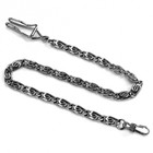 1pcs Gold bronze silver black Plated Pocket Watch Chain Strong 12 Inches Long
