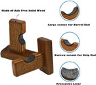 Orga neat Baseball Bat Display Case  Wall Mount Bat Holder Hanger  Solid Ash 