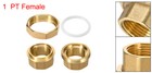 Brass Pipe Union Connector Coupling 1pt Fitting With Female Threaded 48mm
