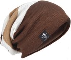 Men s Oversize Skull Slouch Beanie Large Skullcap Knit Hat