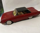 Vintage Bandai Tin Friction Car Motor 1961 Ford Thunderbird Red Made In Japan