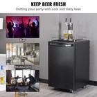 Uimoso 21 w Beer Kegerator Draft Beer Dispenser Full Size Refrigerator Dual Tap