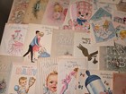 76 Vintage Signed Greeting Cards   Parent Baby Girl 60s  Paper Craft Scrapbook