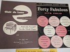 X3 Lot Hammond Chord Organ Sheet Music Books Forty Fabulous Hits Folio Album