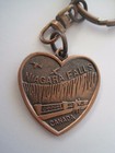 Niagara Falls Canada Heart Keychain 1 1 8 