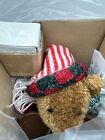 Avon 2003 Christmas Sparkling Holiday Fiber Optic Teddy Bear Sparkling Light Up